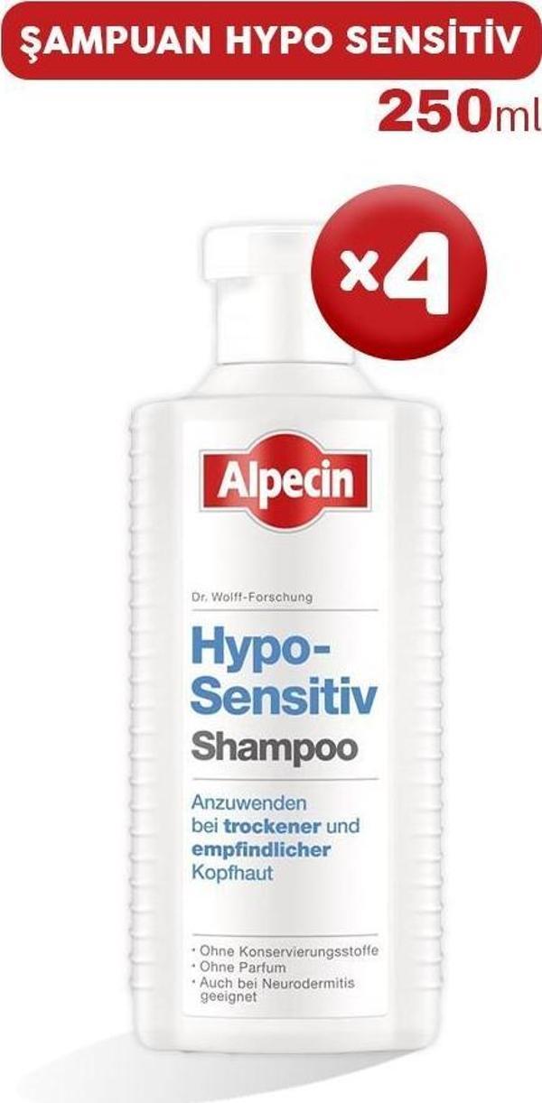 Alpecin Şampuan Hypo Sensitiv 250 ml x 4 - Image 1