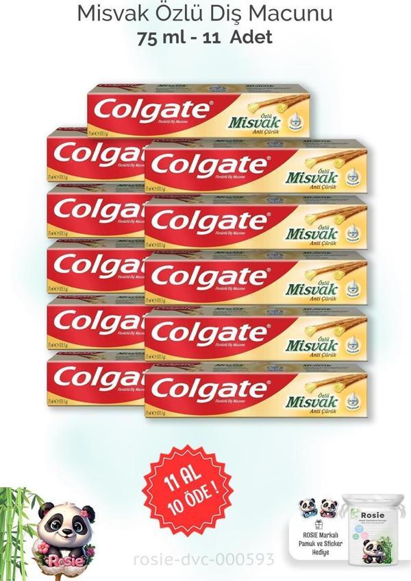 11 AL 10 ÖDE Colgate Misvak Özlü Diş Macunu 75 ml ve ROSIE - Image 1