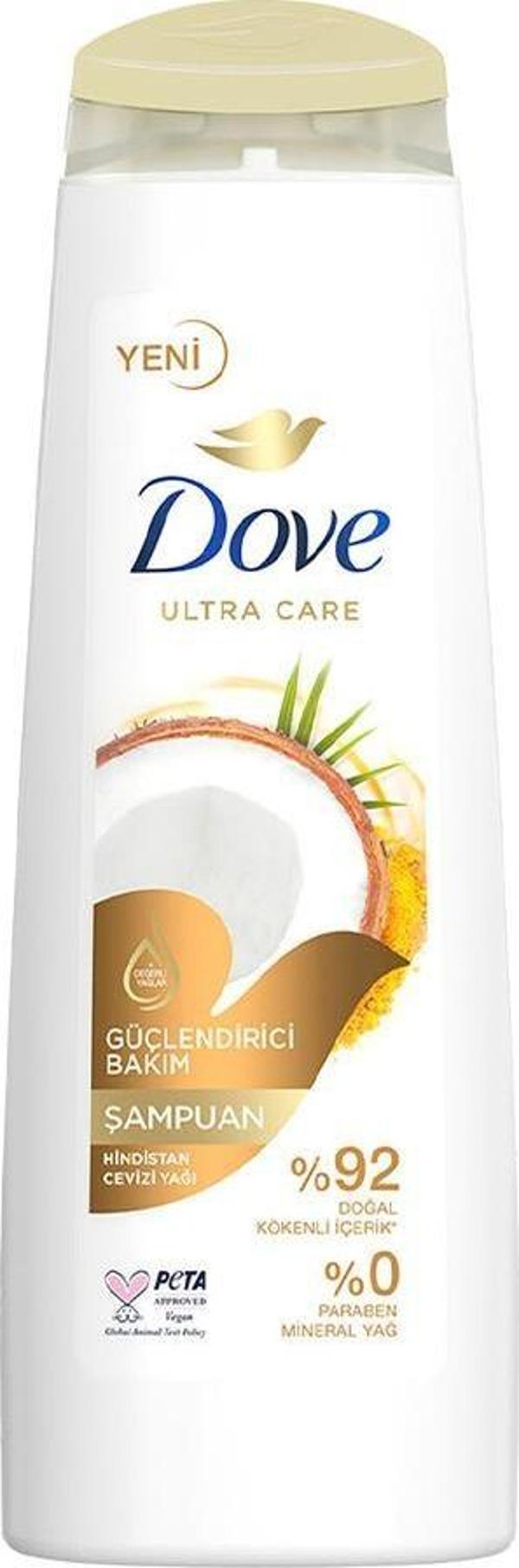 Dove Ultra Care Şampuan Güçlendirici Bakım Hindistan Cevizi 400 ml - Image 1