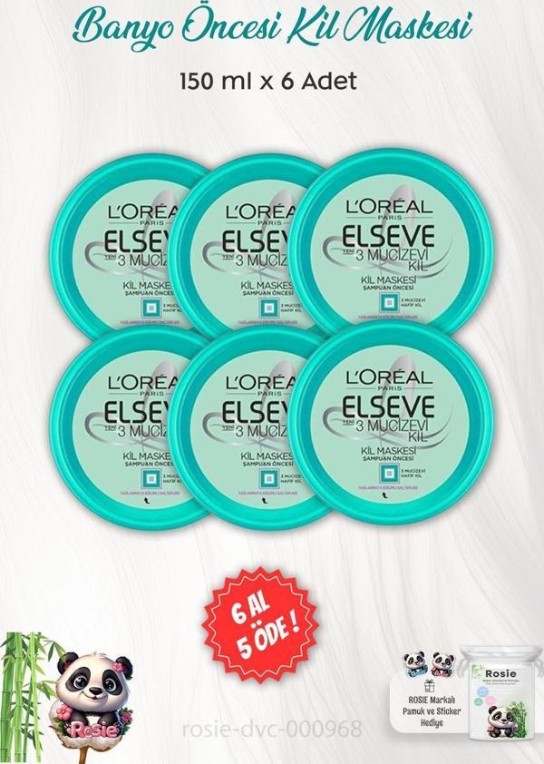 6 AL 5 ÖDE Elseve 3 Mucizevi Banyo Öncesi Kil Maskesi 150 ml ve ROSIE - Image 1