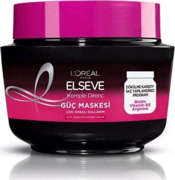Elseve Saç Maskesi 300 ml. Komple Direnç 12'li - Image 1