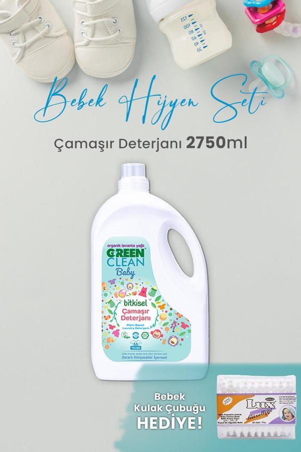Green Clean Baby Bitkisel Çamaşır Deterjanı Lavanta Yağlı 2750 ml ve Hediyeli - Image 1