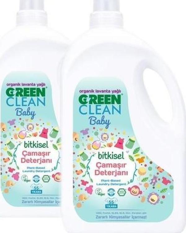 Green Clean Baby Bitkisel Çamaşır Deterjanı Lavanta Yağlı 2750 ml x 2 - Image 1