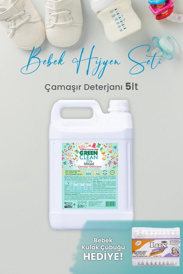 Green Clean Baby Bitkisel Çamaşır Deterjanı Lavanta Yağlı 5 lt ve Hediyeli - Image 1