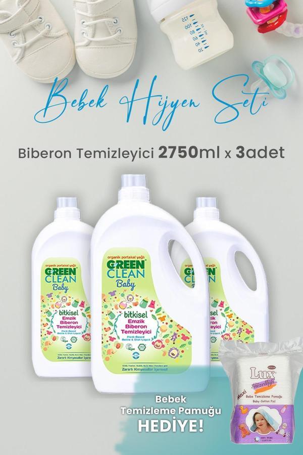 Green Clean Baby Likit Biberon Temizleyici 2750 ml x 3 Adet ve Hediyeli - Image 1