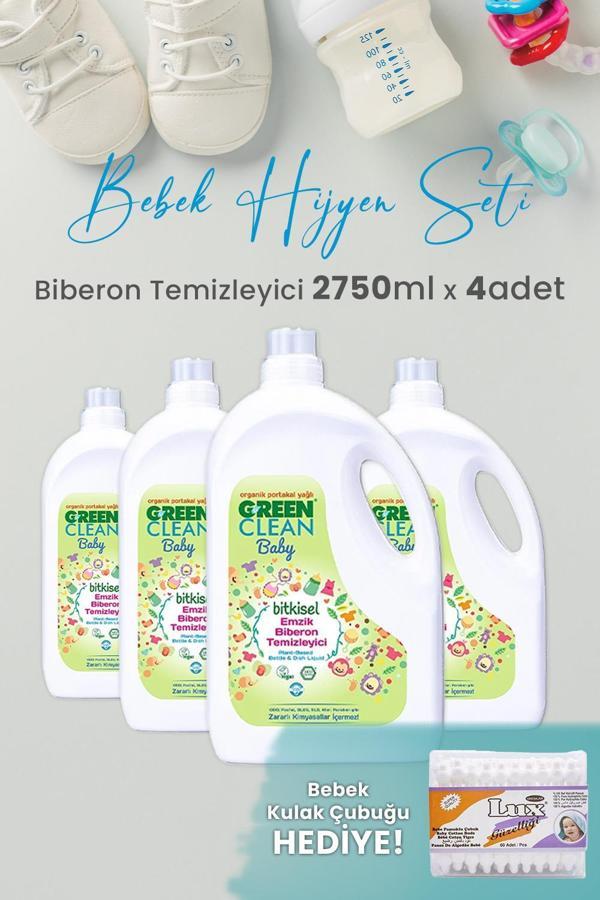 Green Clean Baby Likit Biberon Temizleyici 2750 ml x 4 Adet ve Hediyeli - Image 1