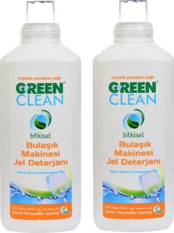 Green Clean 2'li Bulaşık Makinesi Jel Deterjanı 1000 ml - Image 1