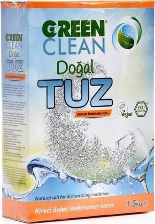 Green Clean Bitkisel Bulaşık Makinesi Tuzu 1500 ml - Image 1