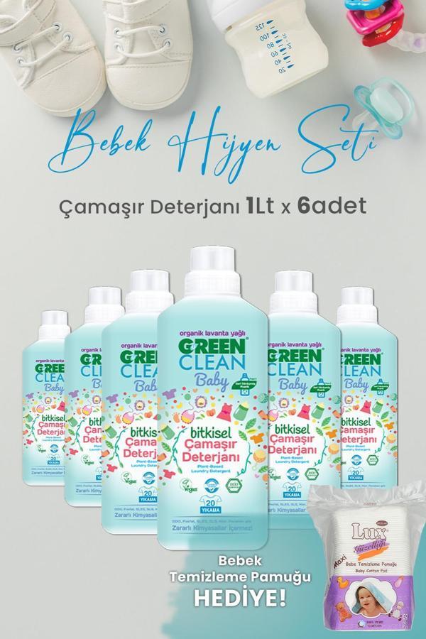 U Green Clean Baby Çamaşır Deterjanı 1 L x 6 Adet ve Hediyeli - Image 1