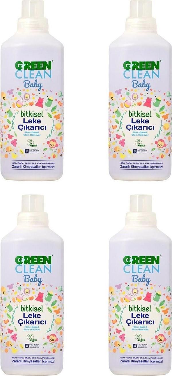 U Green Clean Baby Leke Çıkarıcı 1 L x 4 - Image 1