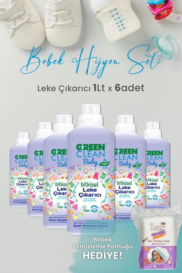 U Green Clean Baby Leke Çıkarıcı 1 L x 6 Adet ve Hediyeli - Image 1