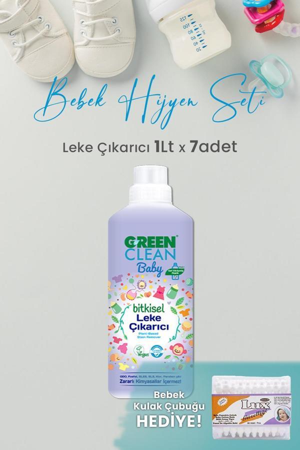 U Green Clean Baby Leke Çıkarıcı 1 L x 7 Adet ve Hediyeli - Image 1