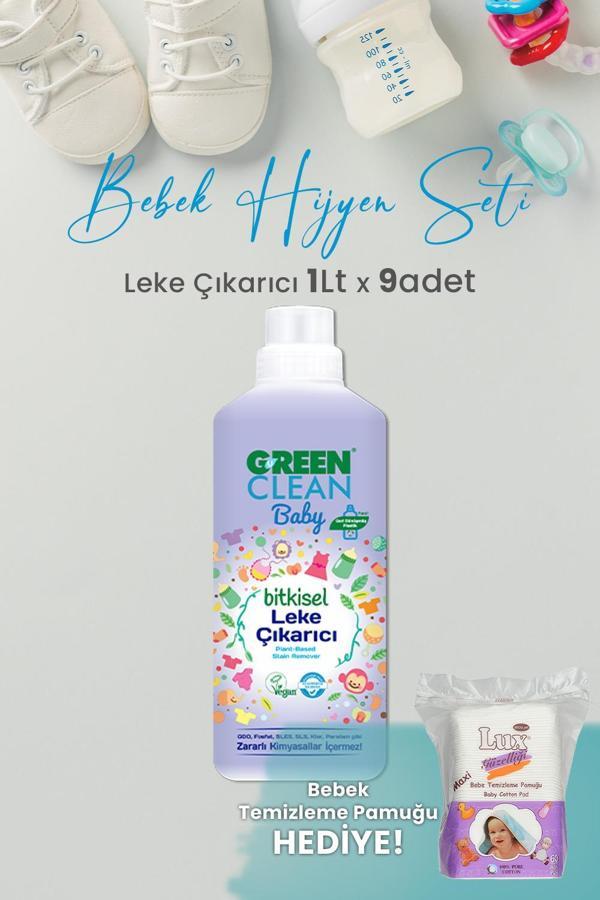 U Green Clean Baby Leke Çıkarıcı 1 L x 9 Adet ve Hediyeli - Image 1