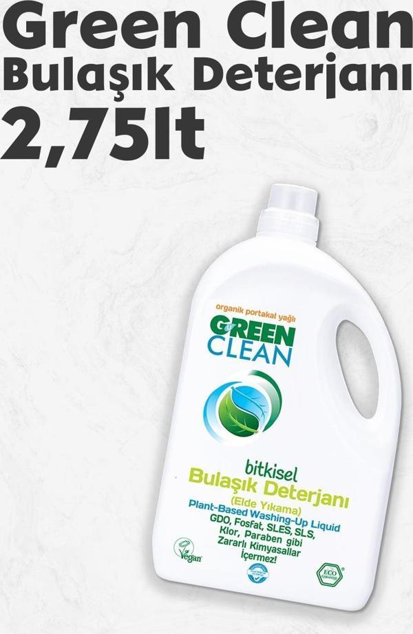 U Green Clean Bitkisel Bulaşık Deterjanı 2,75 LT - Image 1