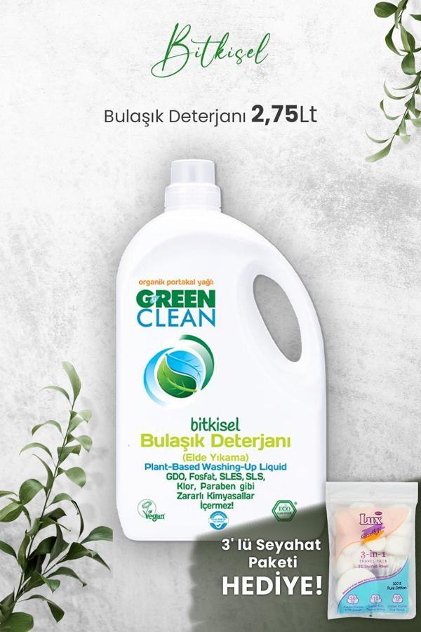 U Green Clean Bitkisel Bulaşık Deterjanı 2,75 LT ve Hediyeli - Image 1