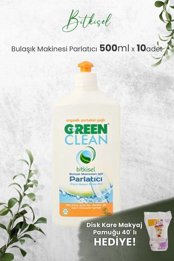 U Green Clean Bulaşık Makinesi Parlatıcı 500 ml x 10 Adet ve Hediyeli - Image 1