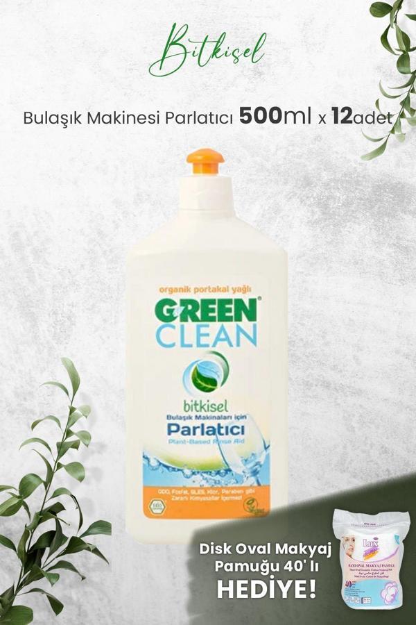 U Green Clean Bulaşık Makinesi Parlatıcı 500 ml x 12 Adet ve Hediyeli - Image 1