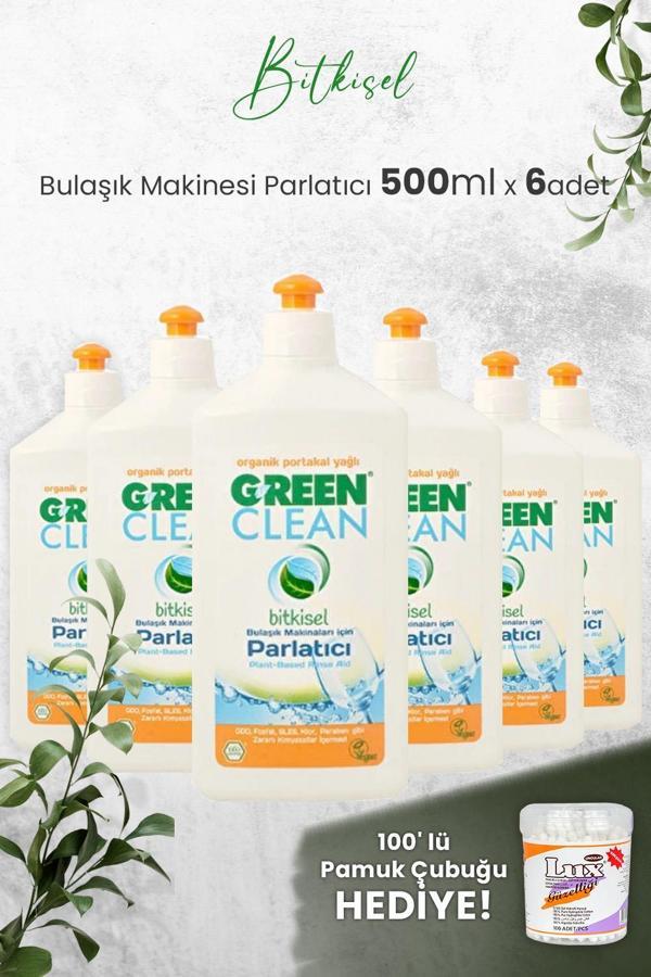 U Green Clean Bulaşık Makinesi Parlatıcı 500 ml x 6 Adet - Image 1