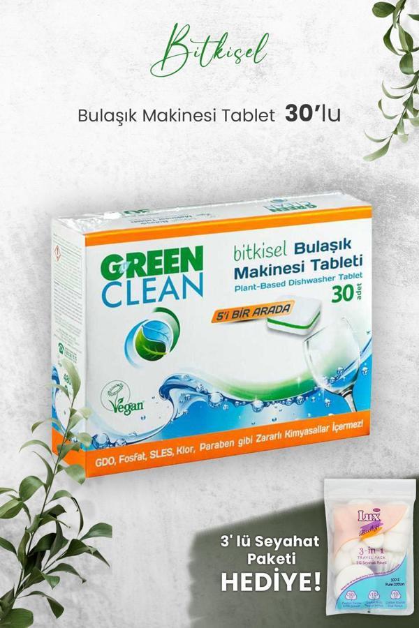 U Green Clean Bulaşık Makinesi Tablet 30'lu ve Hediyeli - Image 1