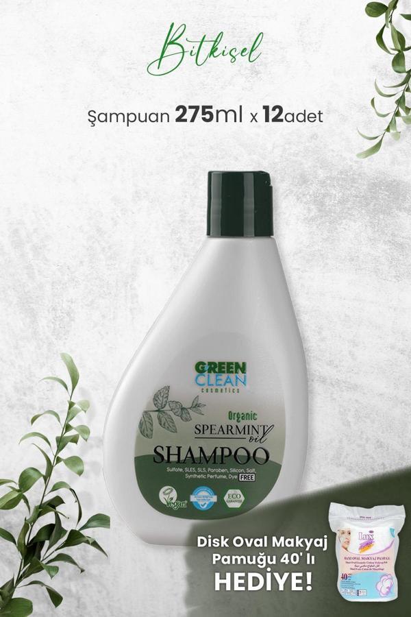 Green Clean Şampuan Spearmint 275 ml x 12 Adet ve Hediyeli - Image 1