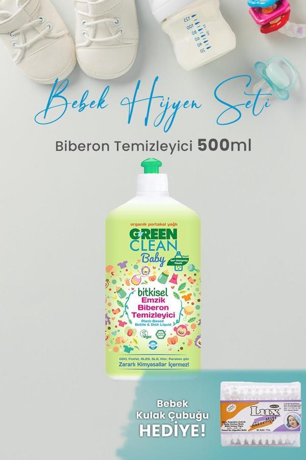 U green Clean Baby Bitkisel Biberon Emzik Temizleyici 500 ml ve Hediyeli - Image 1