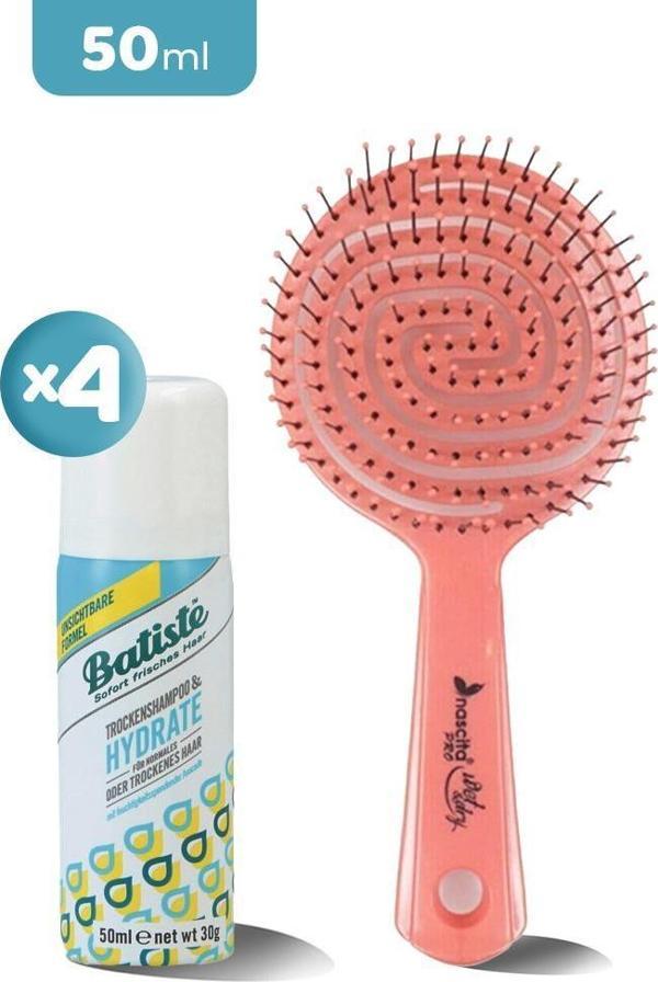Nascita Üç Boyutlu Oval Saç Fırçası Pembe ve Batiste Kuru Şampuan x 4 - Image 1