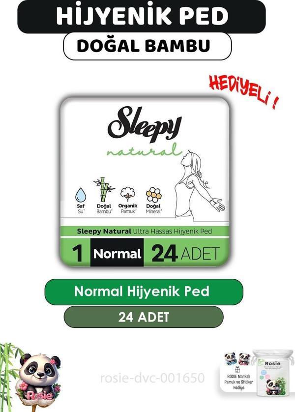 Sleepy Natural Süper Eco Normal Hijyenik Ped 24 Adet (boy 1) ve ROSIE  - Image 1