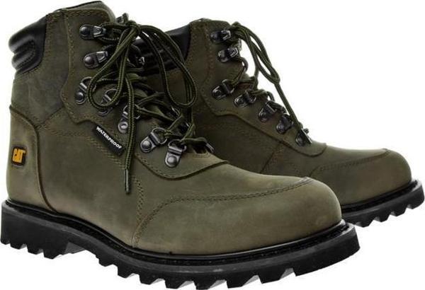 Caterpillar Grıdıron WP Hakiki Deri Bot 40-45 Olive Crazy Deri - Image 1