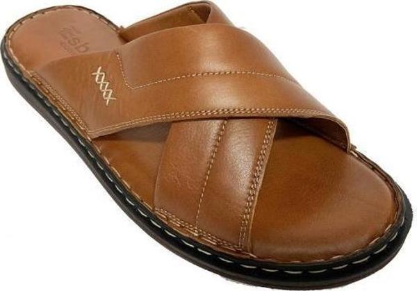 Esba 170-24 Hakiki Deri Anatomik Erkek Terlik - Image 1