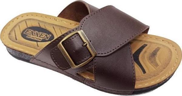 Exxen 10103 Deri Anatomik Erkek Terlik - Image 1