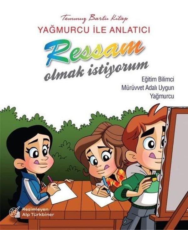 Ressam Olmak İstiyorum - Yağmurcu ile Anlatıcı - Eva Kids Yayınevi - Image 1