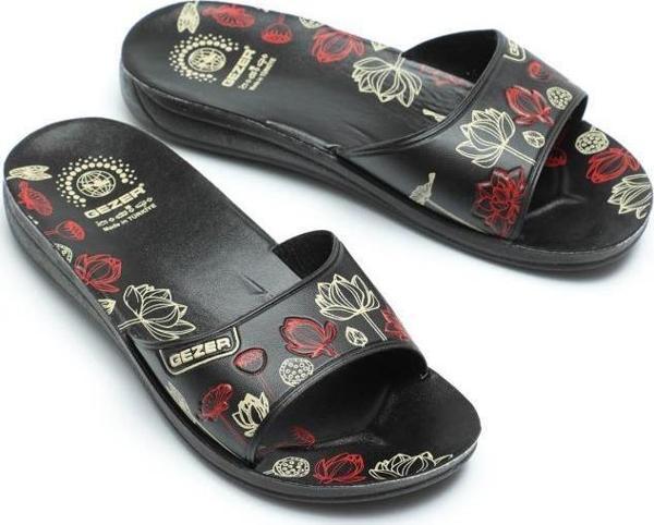 Gezer 13064 Relix Yapraklı Günlük Kadın Terlik - Image 1