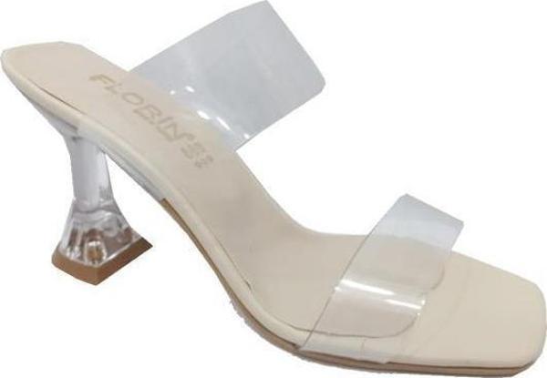 Florin 905 Şeffaf Sivri Uzun Topuklu Fashion Kadın Terlik - Image 1