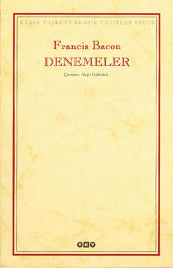 Denemeler-Francis Bacon - Yapı Kredi Yayınları - Image 1