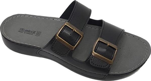 Muya 98300 Medical Ortopedik Deri Erkek Terlik - Image 1