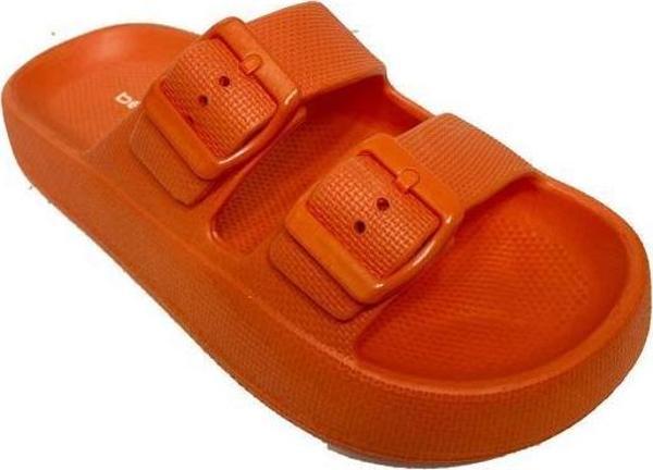 Akınal E282-24 Ortopedik Suya Dayanıklı Kadın Terlik 36-40 Pastel Turuncu - Image 1