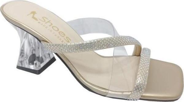 Shoes 103 Şeffaf  Uzun Topuklu Fashion Kadın Terlik - Image 1