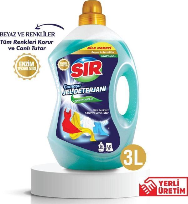 Sır Çamaşır Jel Deterjanı Beyaz Ve Renkliler 3 L - Image 1