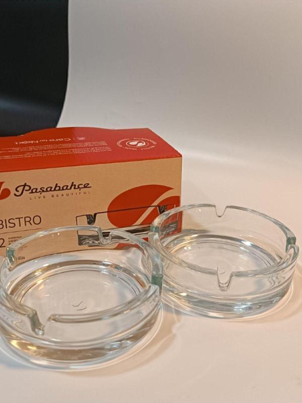 Paşabahçe Beyaz 2Li Bistro Küllük Mega Boy Ps54036 - Image 1