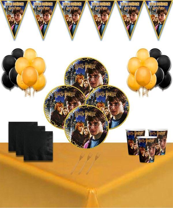 Doğumgünüparti Harry Potter 24 Kişilik Doğum Günü Parti Süsleri Malzemeleri Seti - Image 1