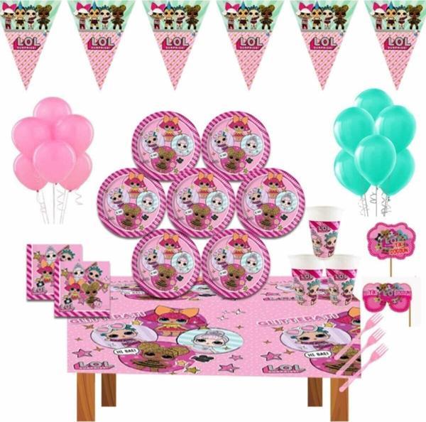Lol Pembe Bebek Doğum Günü Parti Setleri 16 Kişilik - Image 1