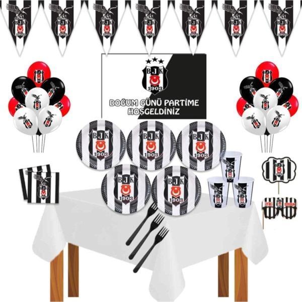 Beşiktaş Kara Kartal Doğum Günü Parti Setleri 16 Kişilik - Image 1