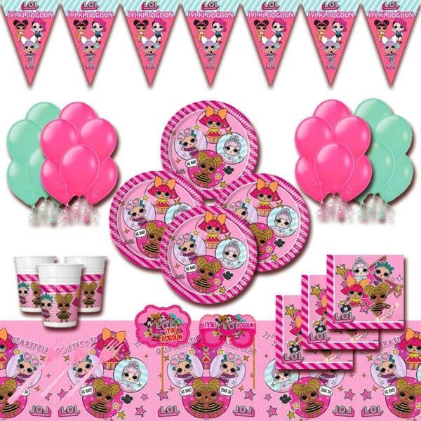 Doğumgünüparti Pembe Bebek Doğum Günü Parti Setleri 16 Kişilik - Image 1