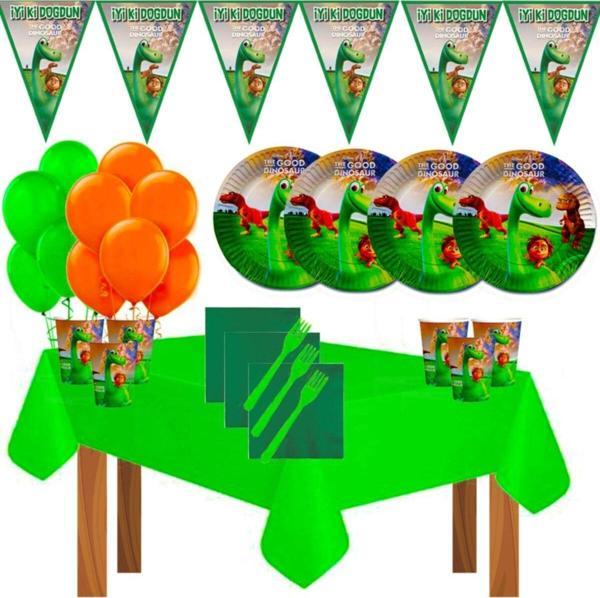 Doğumgünüparti Dinozorlar Dinazorlar 16 Kişilik Doğum Günü Parti Süsleri Malzemeleri Seti Dinazor2 - Image 1