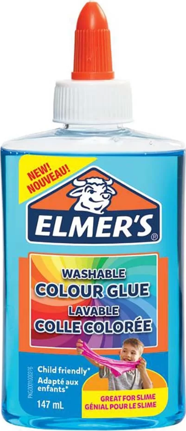 Elmer’s Şeffaf Renkli Sıvı Yapıştırıcı Mavi 147 ml 2109485 - Image 1