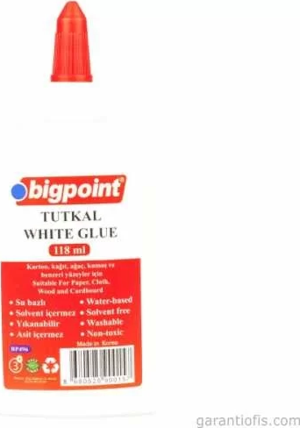 BİGPOİNT BP496 Beyaz Tutkal 118 ml. - Image 1