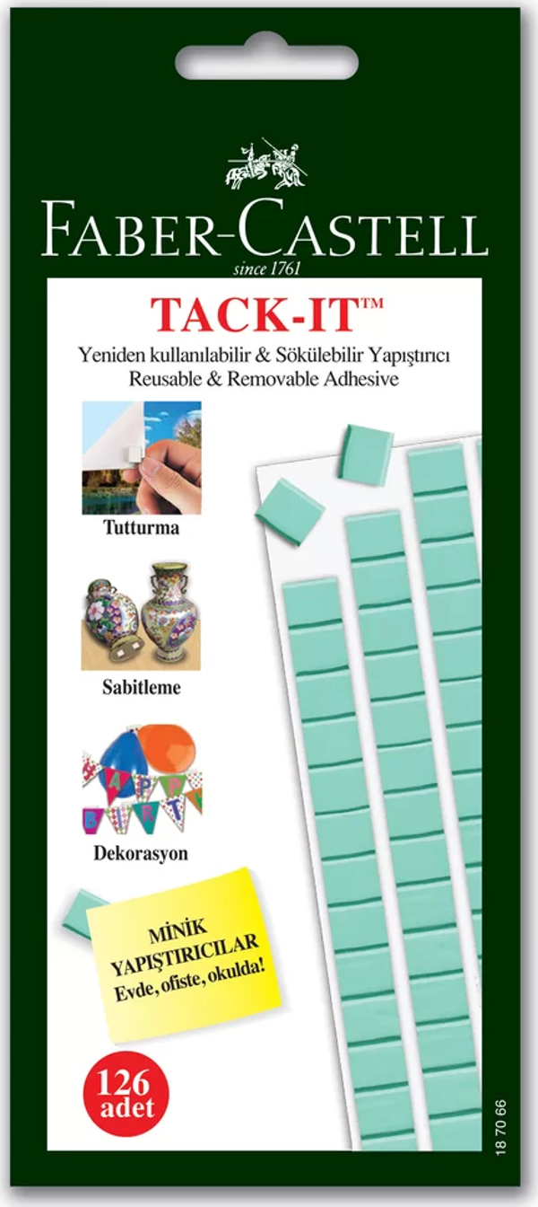 Faber Castell Tack-it Hamur Yapıştırıcı 75 gr Yeşil - Image 1