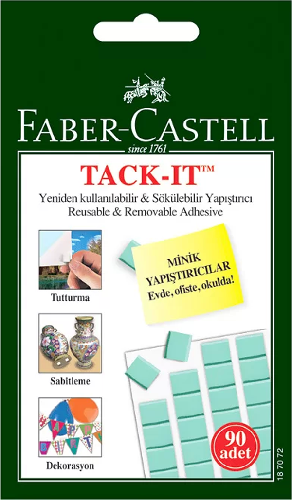 FABER-CASTELL TACK-İT HAMUR YAPIŞTIRICI YEŞİL (187091) - Image 1