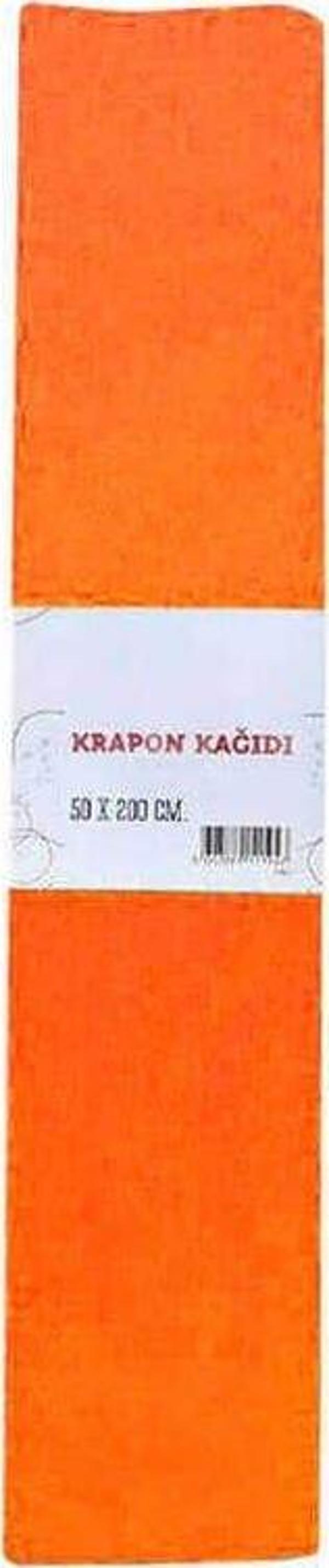 Gıpta Renkli Krapon Kağıdı 50 x 200 10 Adet Turuncu - Image 1