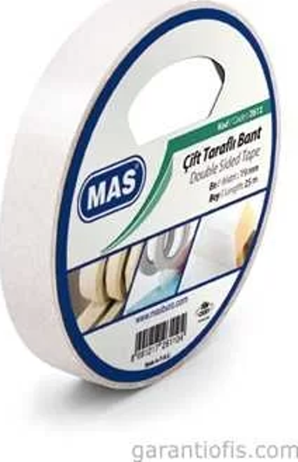 Mas 2612 Çift Taraflı Bant (19mm x 25m) - Image 1
